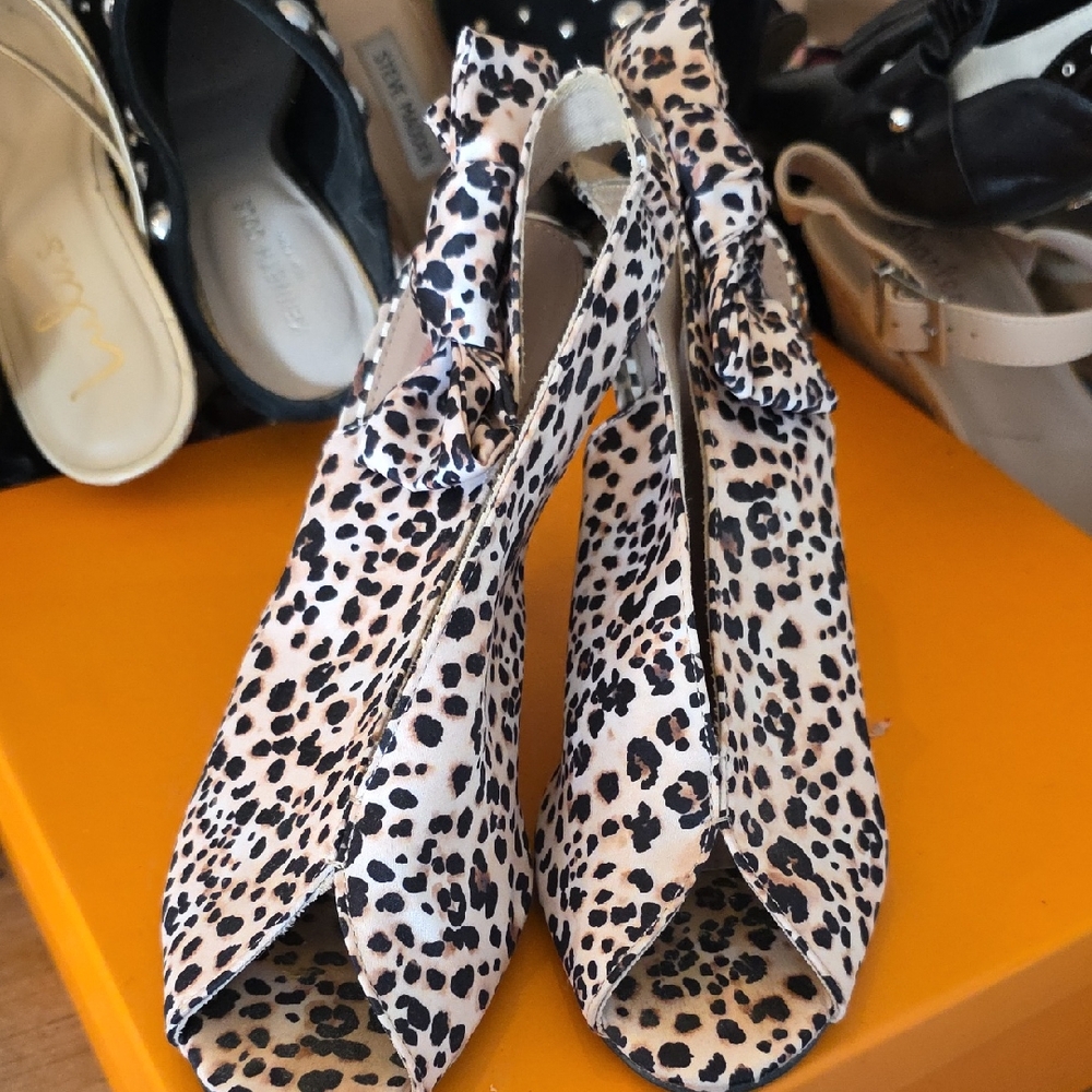 Betsey Johnson Leopard Print Heels